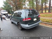 Toyota Sienna after delivery to Raleigh,  NC