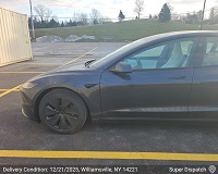 Tesla Model 3 car shipping from Santa Clara, CA 95050 to Amherst, NY 14228 - successfully delivered