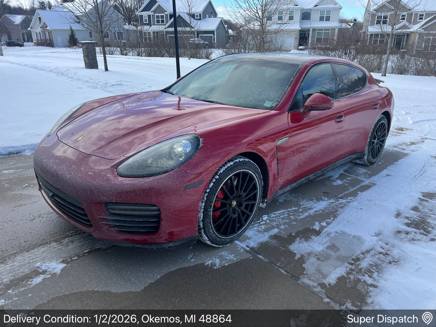Porsche Panamera car shipping from Amityville, NY 11701 to Okemos, MI 48864 - successfully delivered
