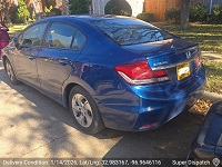 Honda Civic car shipping from Nashville, TN 37211 to Coppell, TX 75019 - successfully delivered