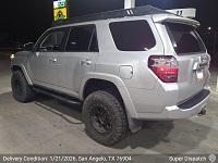 Toyota 4Runner car shipping from Cedar City, UT 84720 to San Angelo, TX 76909 - successfully delivered