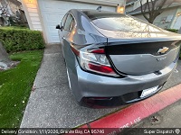 Chevrolet Volt car shipping from Crescent City, CA 95531 to Granite Bay, CA 95746 - successfully delivered