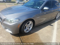 BMW 5 Series auto transport pickup in Houston, Texas before shipping to Tewksbury, Massachusetts
