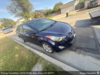 Hyundai Elantra auto transport pickup in San Jose, California before shipping to Manteca, California