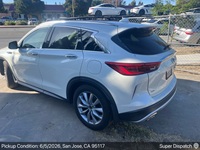 INFINITI QX50 auto transport pickup in San Jose, California before shipping to Austin, Texas