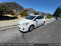 Toyota Prius auto transport pickup in Santa Clara, California before shipping to Glassell Park, California