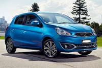 Mitsubishi Mirage auto transport pickup in Goose Creek, South Carolina before shipping to San Marcos, California
