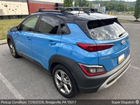 Hyundai Kona auto transport pickup in Bridgeville, Pennsylvania before shipping to San Jose, California