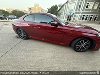 BMW 2 Series auto transport pickup in Frisco, Texas before shipping to Phoenix, Arizona