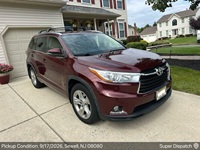 Toyota Highlander auto transport pickup in Sewell, New Jersey before shipping to Fort Myers, Florida