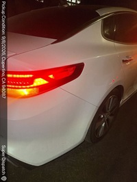 Kia Optima auto transport pickup in Sunnyvale, California before shipping to Fort Lauderdale, Florida