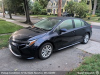 Toyota Corolla auto transport pickup in Newton Center, Massachusetts before shipping to San Francisco, California