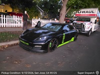 Porsche Panamera auto transport pickup in San Jose, California before shipping to Lakeway, Texas
