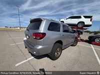 Toyota Sequoia auto transport pickup in Temple, Texas before shipping to Pittsburg, California