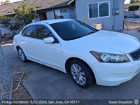 Honda Accord auto transport pickup in San Jose, California before shipping to Pikeville, North Carolina