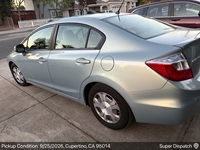 Honda Civic auto transport pickup in Cupertino, California before shipping to Gilbert, Arizona