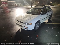 Subaru Impreza before delivery from Gresham,  OR 97080 to 