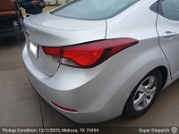 Hyundai Elantra auto transport from Melissa, TX 75454 to Scottsdale, AZ - before pickup