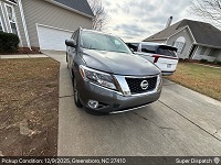 Nissan Pathfinder auto transport from Greensboro, NC 27410 to Edmond, OK 73013 - before pickup