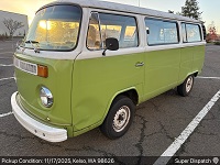 Volkswagen Vanagon before delivery from Kelso,  WA 98626 to Salt Lake City,  UT 84115