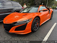 Acura NSX auto transport from Oakland, CA 94611 to Portland, OR 97225 - before pickup