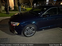 Audi A3 auto transport from Arlington, TX 76001 to New Hyde Park, NY 11040 - before pickup
