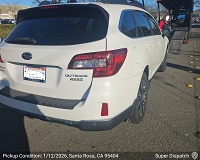 Subaru Outback auto transport from Santa Rosa, CA 95404 to Rockland, ME 04841 - before pickup