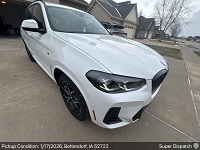BMW X3 auto transport from Bettendorf, IA 52722 to Dallas, TX 75235 - before pickup