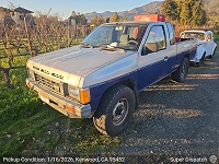 Nissan Frontier auto transport from Kenwood, CA 95452 to Goldthwaite, TX 76844 - before pickup
