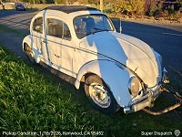 Volkswagen New Beetle auto transport from Kenwood, CA 95452 to Goldthwaite, TX 76844 - before pickup