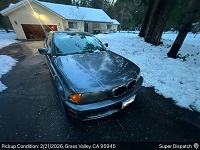 BMW 3 Series auto transport from Grass Valley, CA to Portola Valley, CA - before pickup
