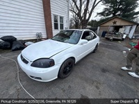 Honda Civic auto transport pickup in Greenville, Pennsylvania before shipping to Fort Worth, Texas
