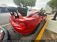 Chevrolet Camaro auto transport pickup in San Jose, California before shipping to San Diego, California