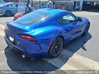 Toyota GR Supra auto transport pickup in El Monte, California before shipping to San Jose, California